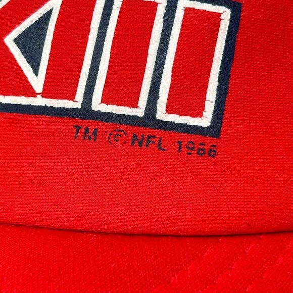 Vintage Super Bowl XXIII Trucker Hat Baseball Cap San Francisco 49ers 80s Red - Picture 10 of 13